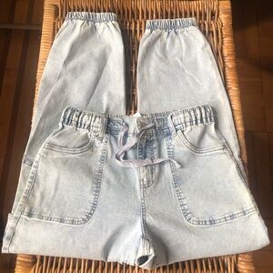 CELEBRITY CARGO DENIM JOGGERS 🩵